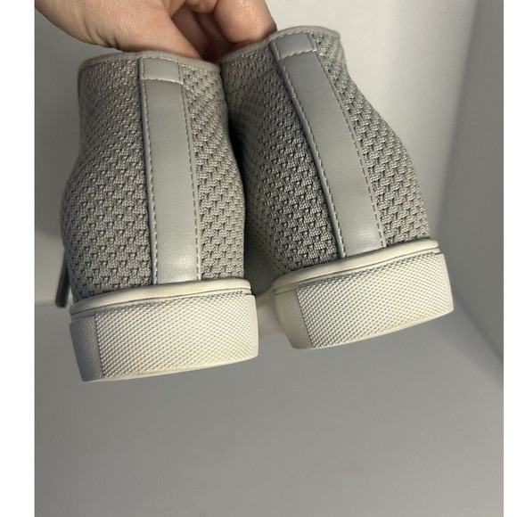 Steve Madden Click Wedge Bootie Women's Zip Up High Top Sneaker Gray Size 8 - Picture 8 of 10